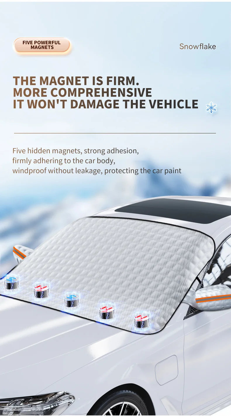Waterproof Windshield Sunshade – Protective Cover for Winter Snow and Sun