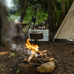 Adjustable Campfire Tripod – Stable Hanging Pot Stand for Outdoor Cooking