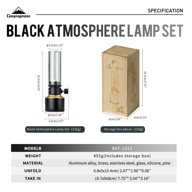 Aluminum Atmosphere Candle Light – Portable Lamp for Outdoor Camping