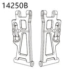 RC Car Spare Parts – Differential Shock and Tire Set for 1/14 Scale Models