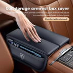 Armrest Box Pad – Padded Elbow Support Cushion with Storage for Peugeot Cars