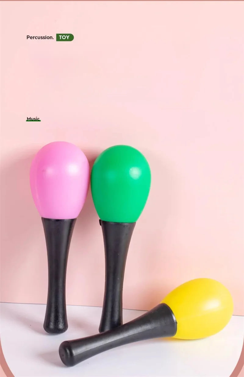 Small Plastic Maraca Sand Hammer – Musical Percussion Toy for Kids Party