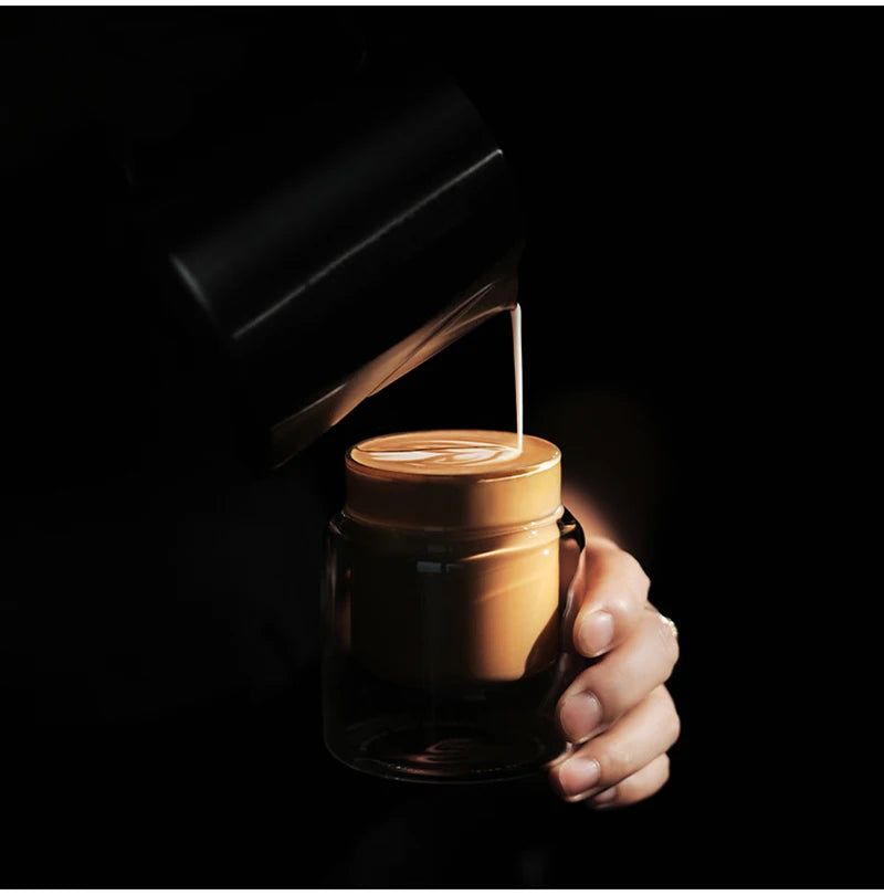 Double Wall Glass Coffee Mugs – Borosilicate Espresso Cups for Baristas