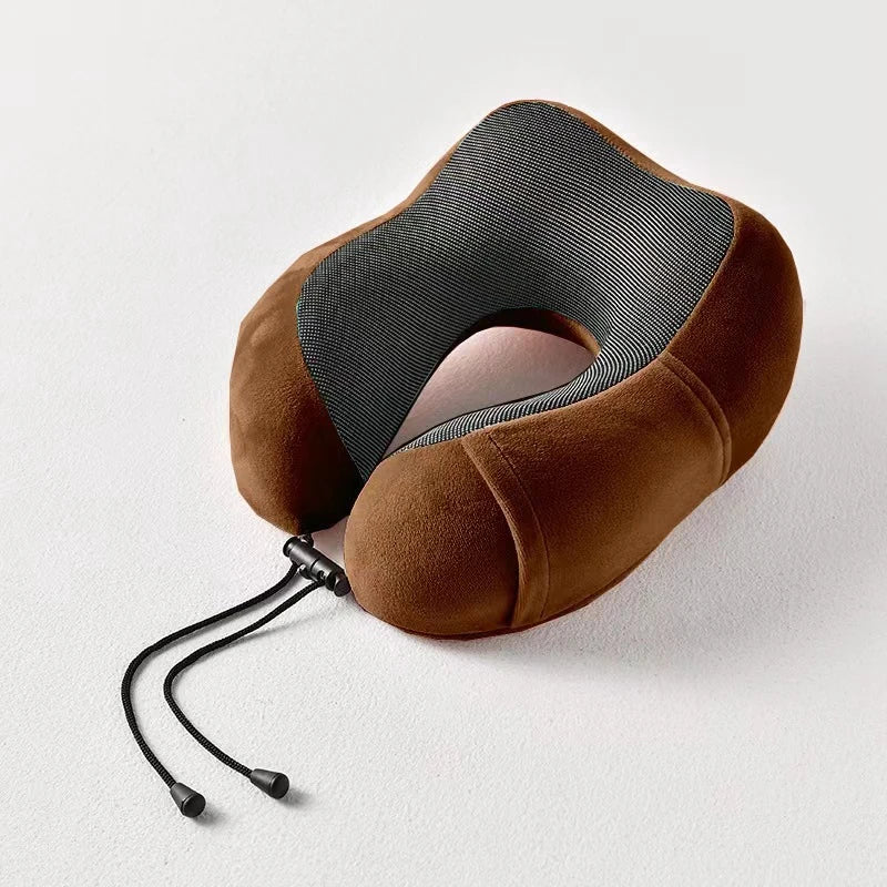 U-Shaped Memory Foam Neck Pillow – Cervical Orthopedic Support for Travel