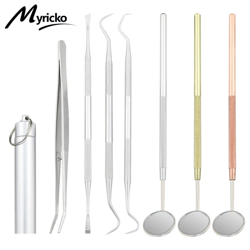 Stainless Steel Dental Tool Set – Professional Exam Kit for Oral Hygiene