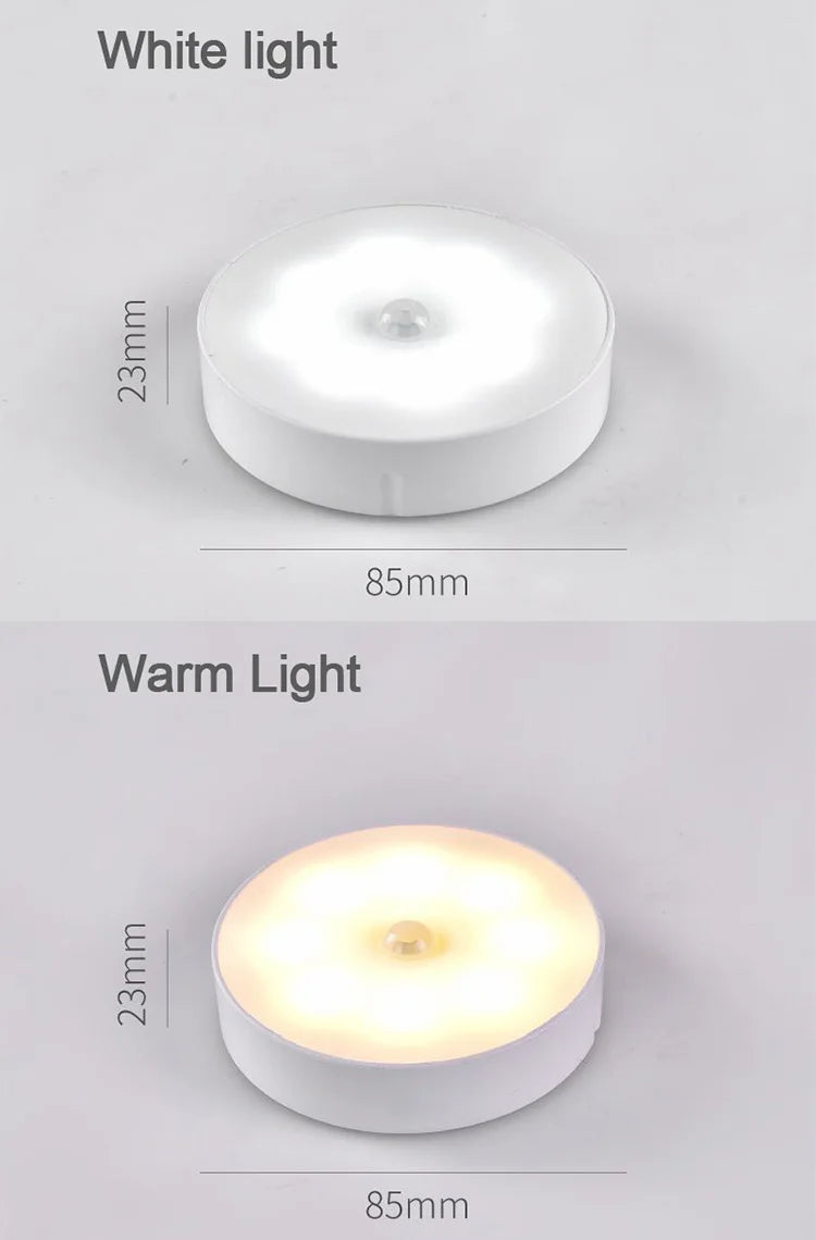 USB Rechargeable Motion Sensor Light – Magnetic Night Lamp for Home Bedroom