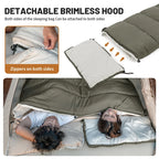 Ultralight Cotton Sleeping Bag – Splicable Double Design for Camping