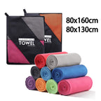 Microfiber Gym Towel – Silver Ion Odor-Free Absorbent Fabric for Workout