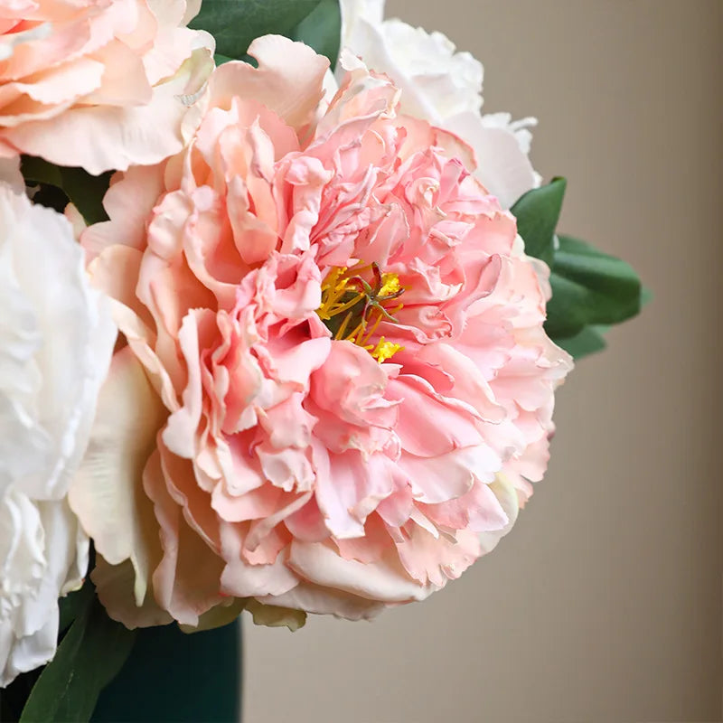 Large Silk Peony Bouquet – Realistic Artificial Flowers for Home Wedding Decor