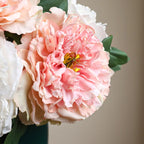 Large Silk Peony Bouquet – Realistic Artificial Flowers for Home Wedding Decor