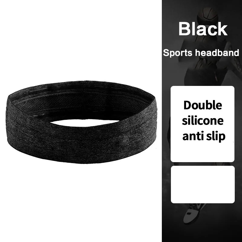 Moisture-Wicking Elastic Sweatband – Breathable Headband for Gym and Sports