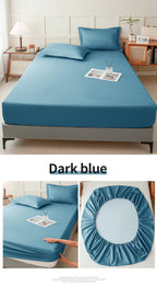 Waterproof Fitted Mattress Protector – Elastic Bed Cover for Home Bedding