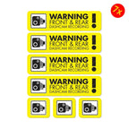 Dash Cam Recording Stickers – Warning Decals for In Car Video Surveillance