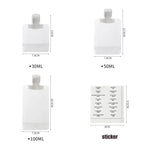Refillable PET Travel Bottle Set – Portable Cosmetic Containers for Vacation