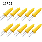 Stainless Steel Corn Holders – Skewers for Outdoor Barbecue and Camping