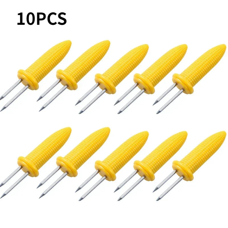 Stainless Steel Corn Holders – Skewers for Outdoor Barbecue and Camping