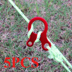 3-Hole Tent Rope Adjusters – Anti-Slip Snail Buckles for Outdoor Camping