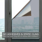Reflective Window Film – Heat Control Privacy Sticker for Home Glass Tinting