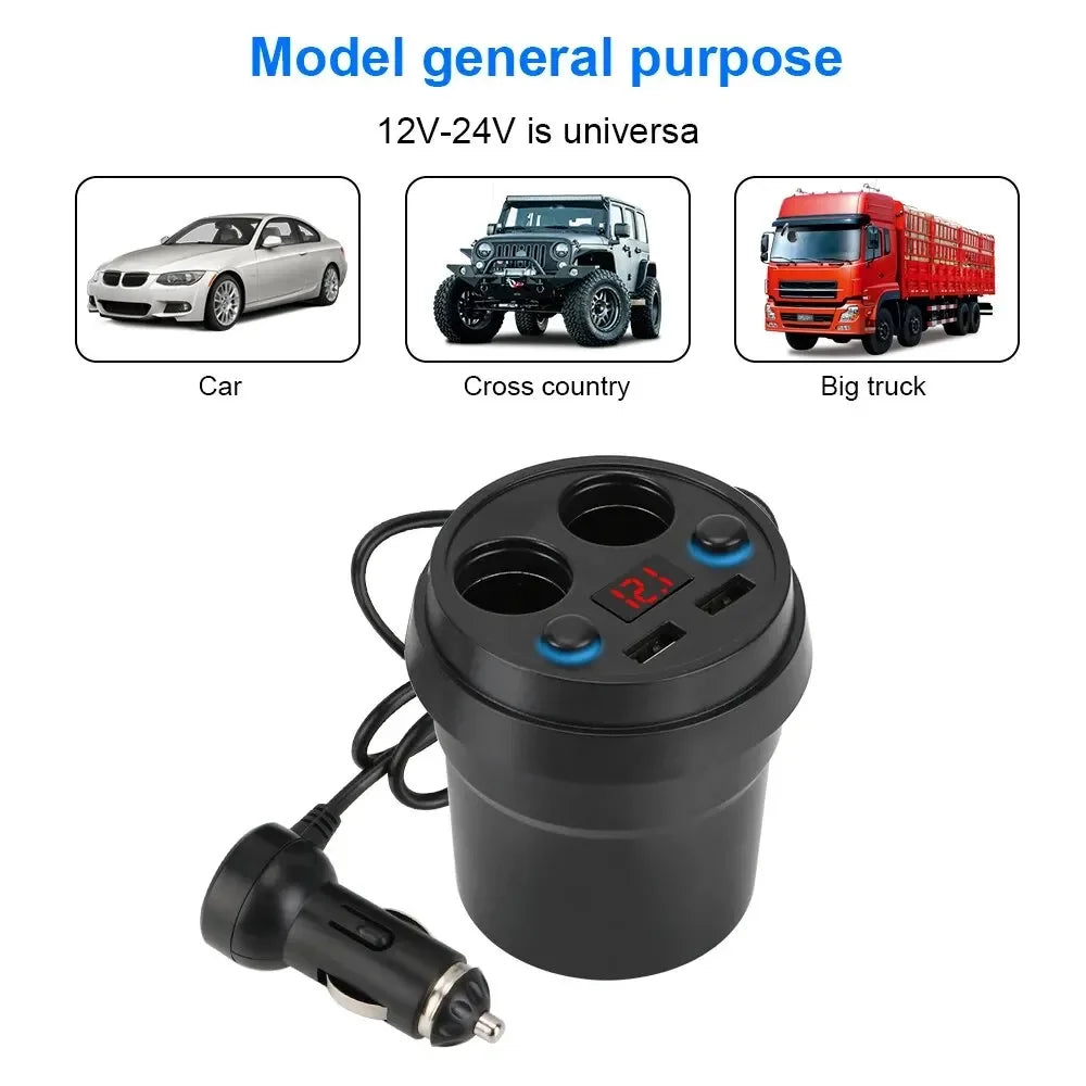 Dual USB Car Charger – 3.1A Fast Power Adapter for Mobile Devices