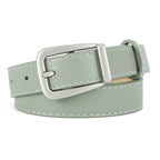 PU Leather Waist Belt – Metal Buckle Accessory for Women Jeans and Dresses