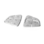 Steering Wheel Button Trim – Decorative Stickers for Mercedes Benz Interior