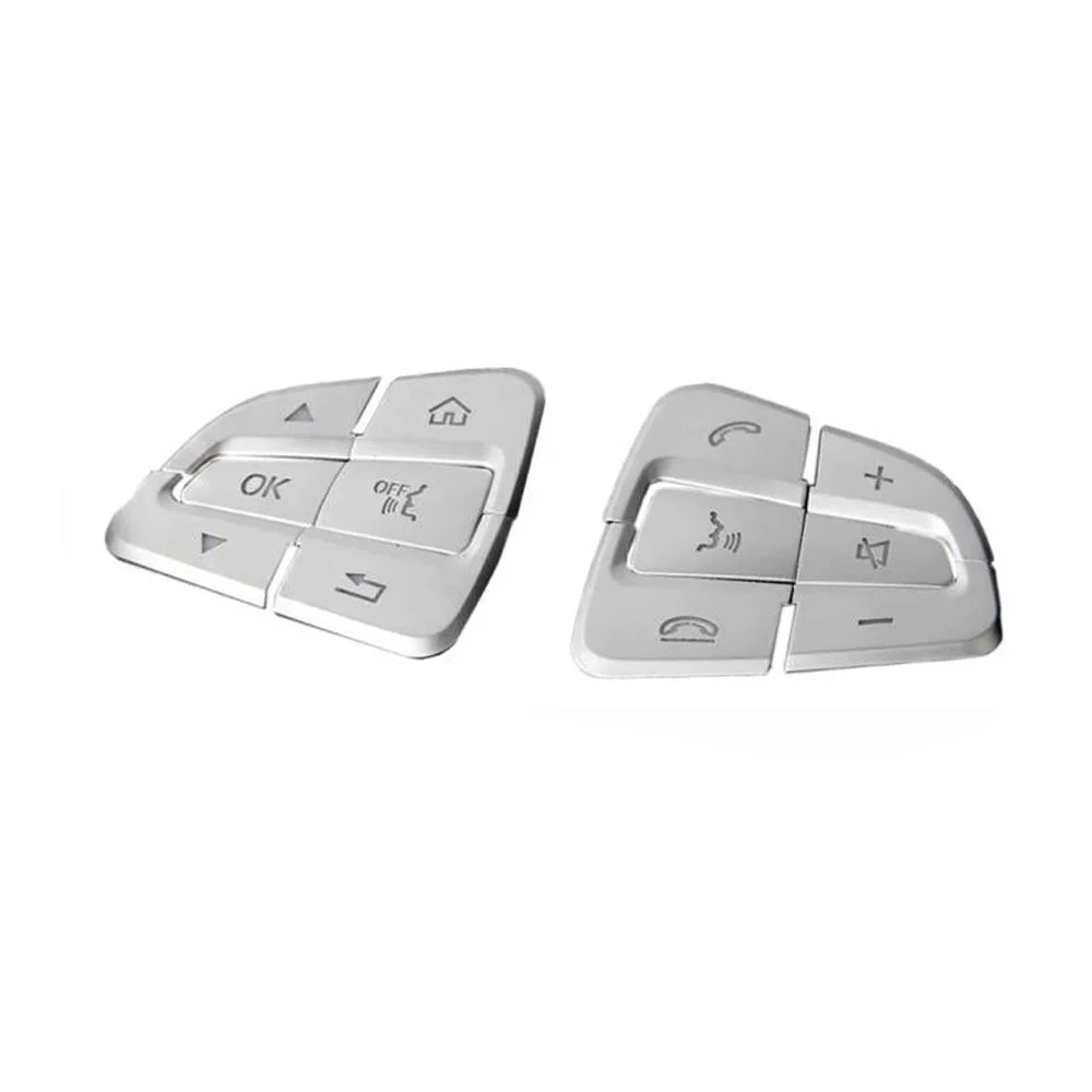 Steering Wheel Button Trim – Decorative Stickers for Mercedes Benz Interior
