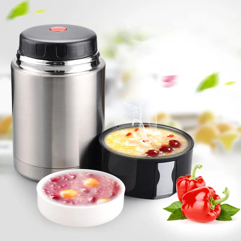 Stainless Steel Vacuum Lunch Box – 1000ML Insulated Food Container for Travel