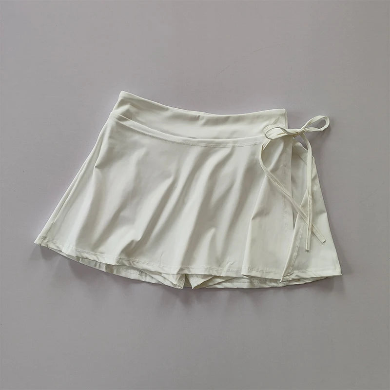 Athletic Yoga Skort – Quick-Dry Pocket Skirt for Tennis and Badminton