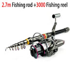 Telescopic Carbon Fiber Fishing Rod – Spinning Reel Combo for Outdoor Fishing