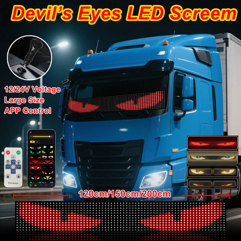 LED Pixel Panel Display – Flexible Scrolling Screen for Car Windshield