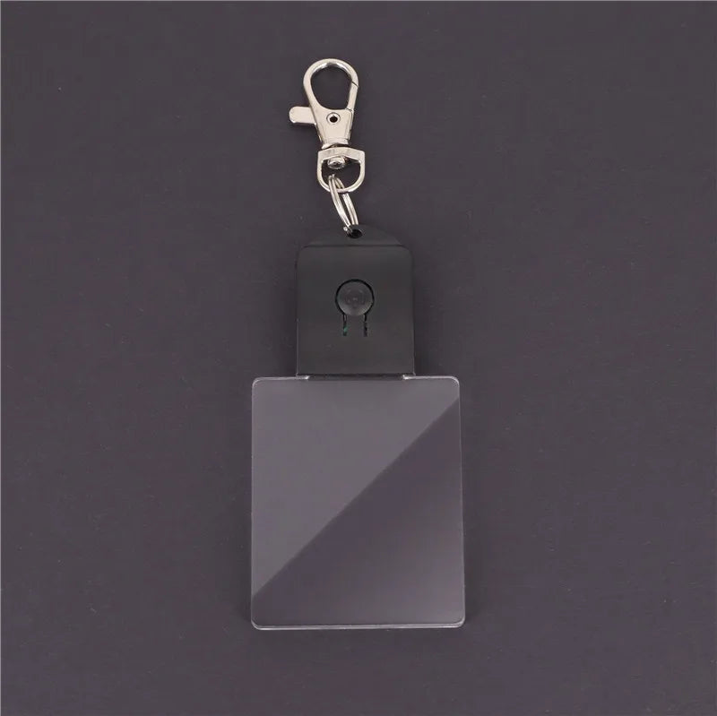 Acrylic LED Keychain – RGB Light Up Key Pendant for DIY Wedding Decor Gifts
