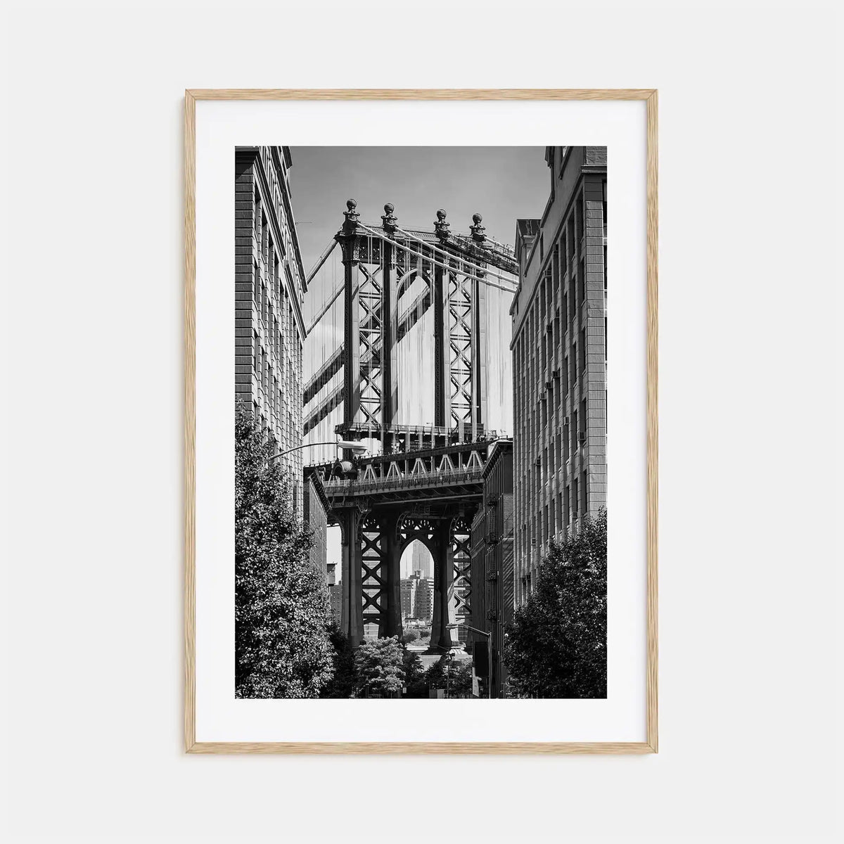 NYC Map Canvas Wall Art – Black and White Cityscape Print for Home Decor