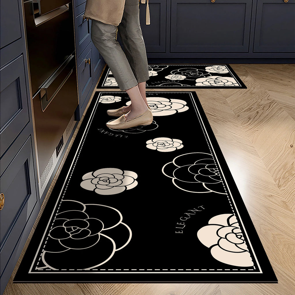 Crystal Velvet Kitchen Runner – Anti-Slip Mat for Home Floor Decor