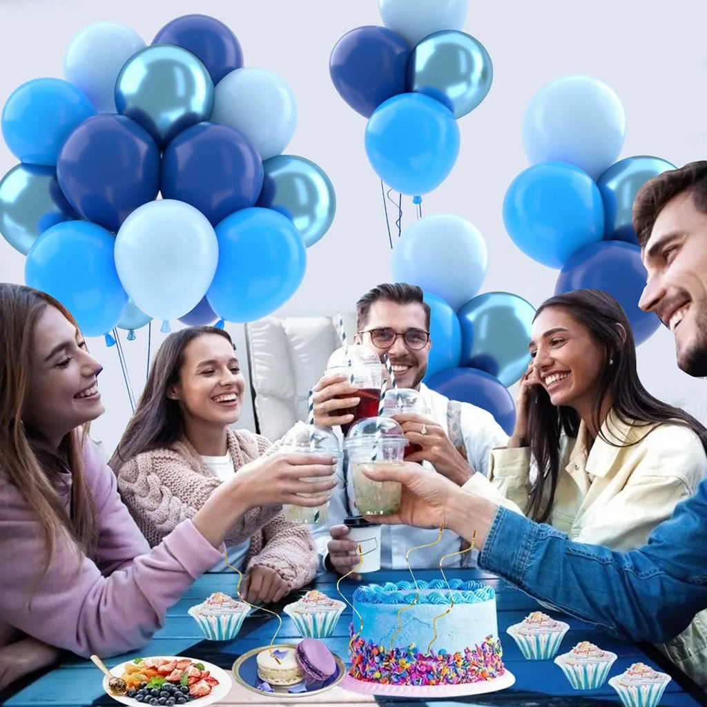 Metallic Pearl and Confetti Balloons – Decorative Latex Set for Party Events