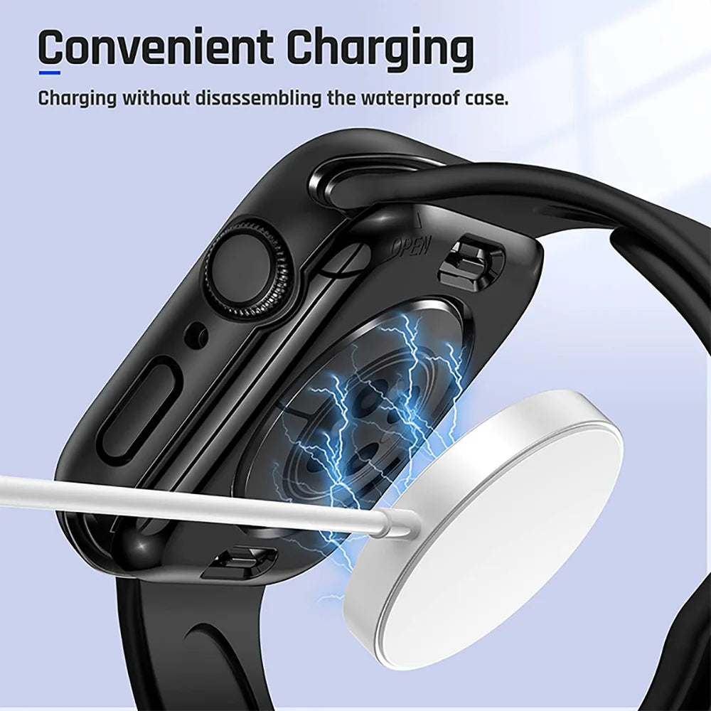 Tempered Glass Case – Protective Screen Cover for Apple Watch Series 10-SE