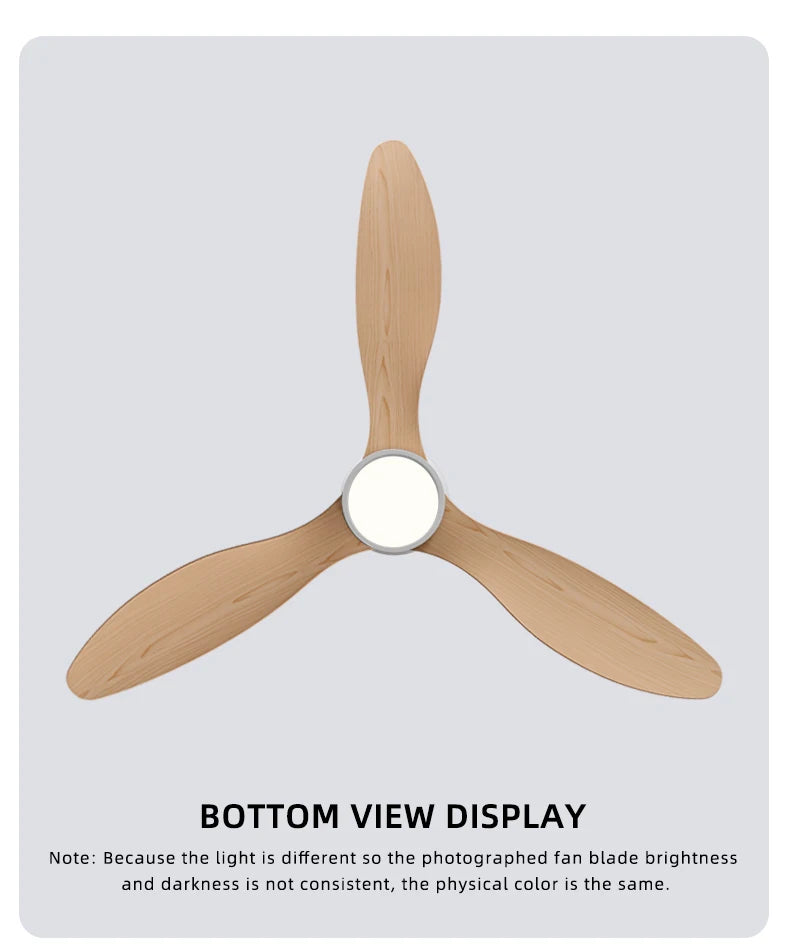 Inverter Ceiling Fan with Light – Silent Cooling for Bedroom and Office