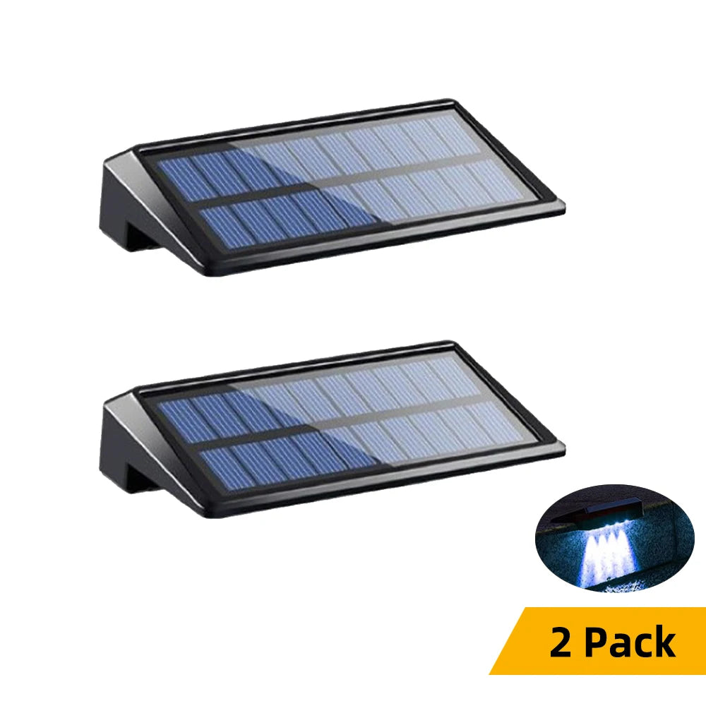 Solar LED Wall Lights – Waterproof Outdoor Lamps for Fence Deck Pathway