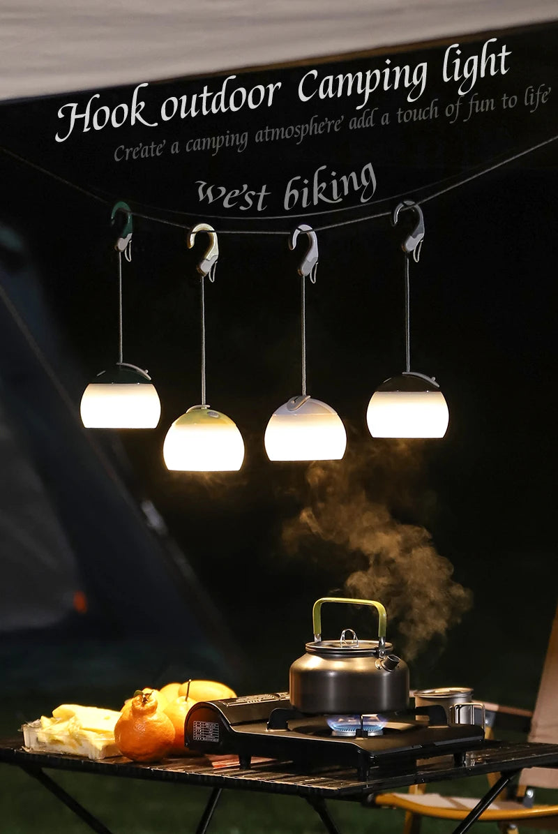 Portable Retro LED Camping Light – Waterproof Hanging Lamp for Outdoor Emergencies