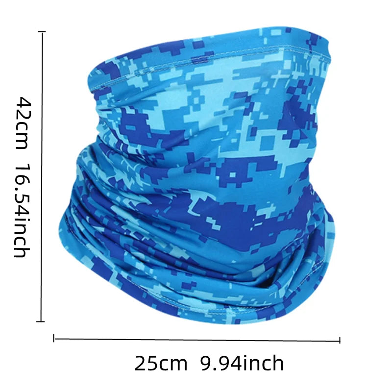Ice Silk Neck Gaiter – Sun Protection for Motorcycle Riding and Sports