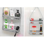 Hanging Bathroom Shelf – Nail-Free Shower Organizer for Shampoo Storage