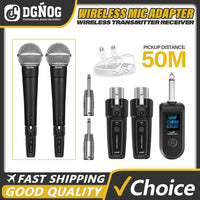 Wireless XLR Microphone System – Rechargeable Transmitter for PA Audio Mixer