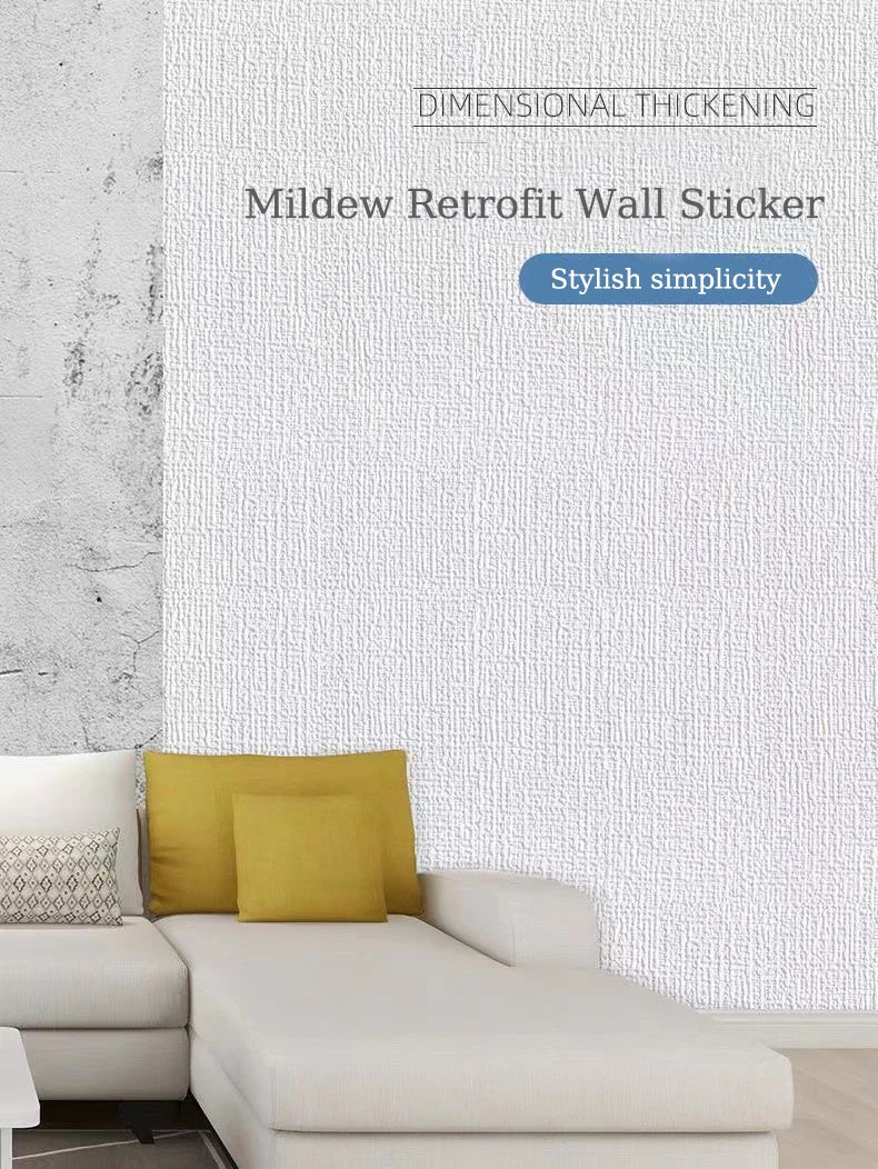 Self-Adhesive 3D Foam Wallpaper – Waterproof Linen Texture for Wall Renovation