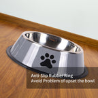 Stainless Steel Pet Bowl – Durable Anti-fall Food Bowl for Dogs and Cats