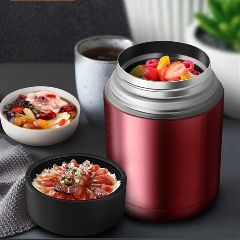 Stainless Steel Vacuum Lunch Box – 1000ML Insulated Food Container for Travel