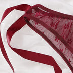 Floral Lace Lingerie Set – See Through Bralette for Romantic Evenings