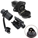 12V 3Pin Trailer Socket – Round Pole Connector for Caravans Trucks and Boats