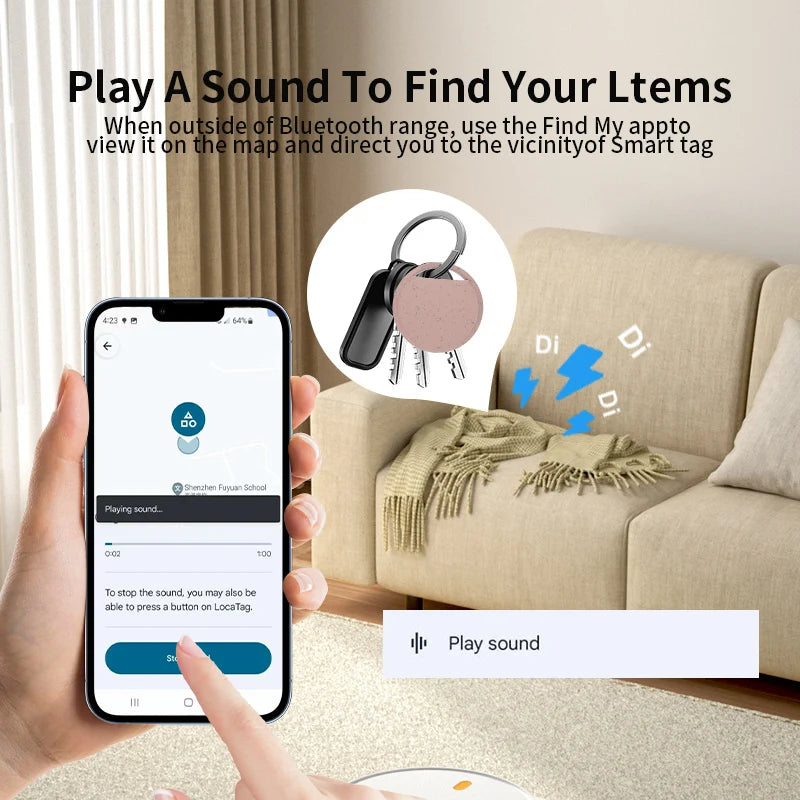 Bluetooth GPS Tracker – Wireless Key Locator for Android Pet and Item Tracking