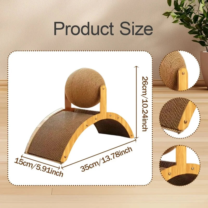Natural Sisal Cat Scratcher – Furniture Protector for Indoor Play