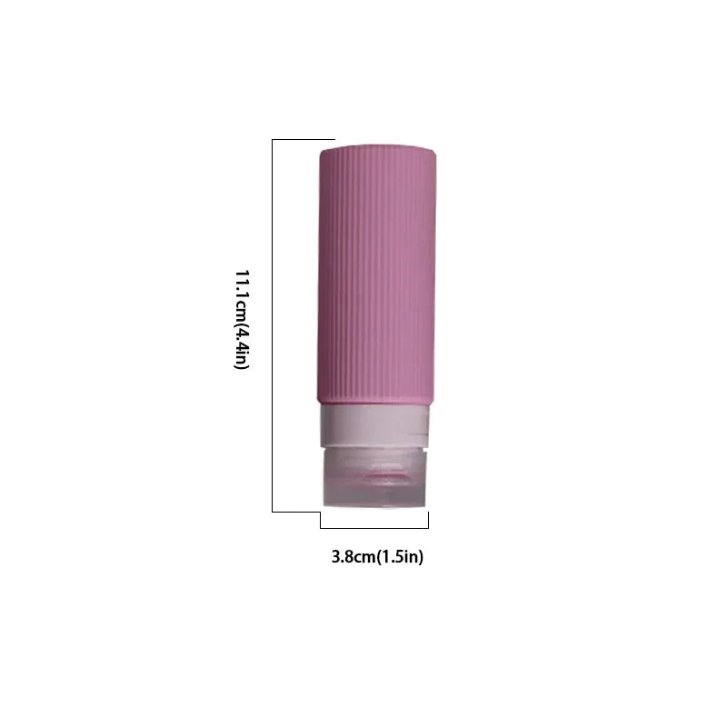 Silicone Travel Bottles – 100ML Leak Proof Squeezable Containers for Vacation