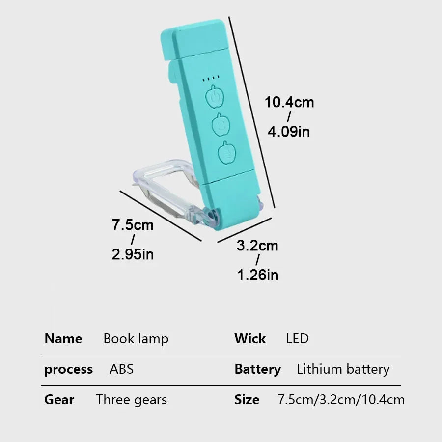 Rechargeable LED Book Light – Portable Clip Reading Lamp for Travel